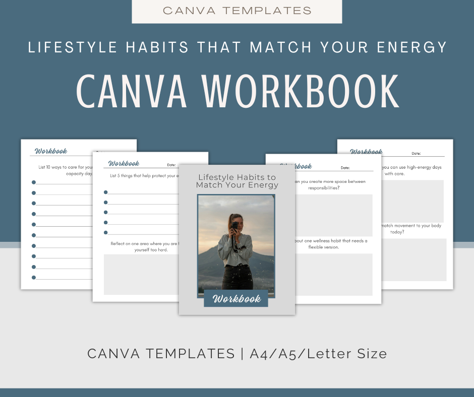 Lifestyle Habits That Match Your Energy | Content & Journal Bundle