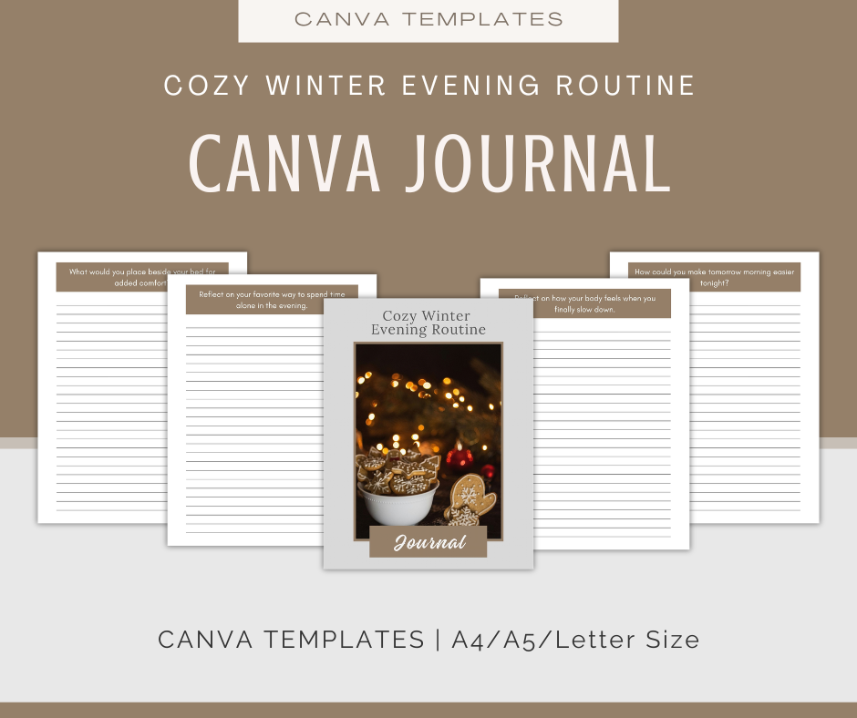 Cozy Winter Evening Routine | Content & Journal Bundle