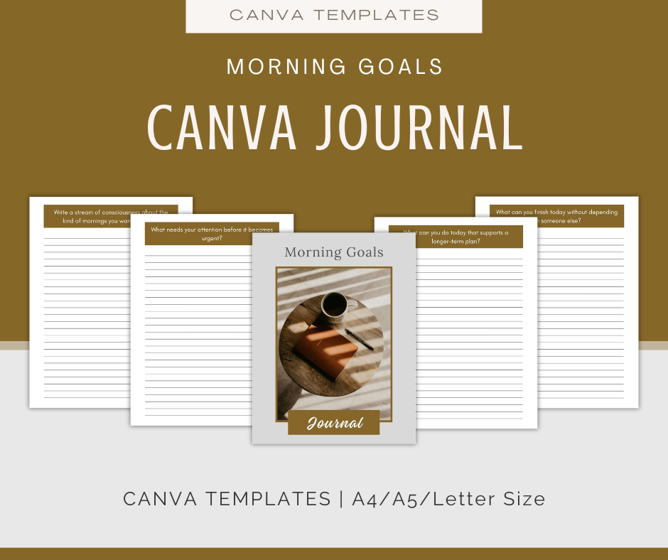 Morning Goals | Content & Journal Bundle