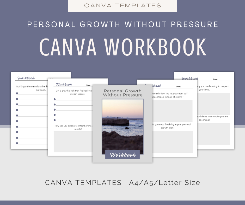 Personal Growth Without Pressure | Content & Journal Bundle