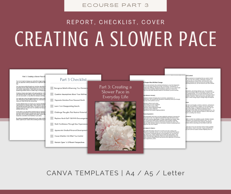 The Art of Slowing Down | MEGA Content and Templates Bundle
