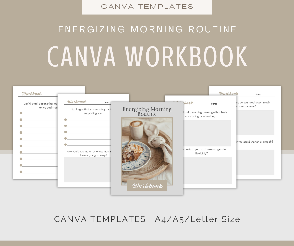 Energizing Morning Routine | Content & Journal Bundle