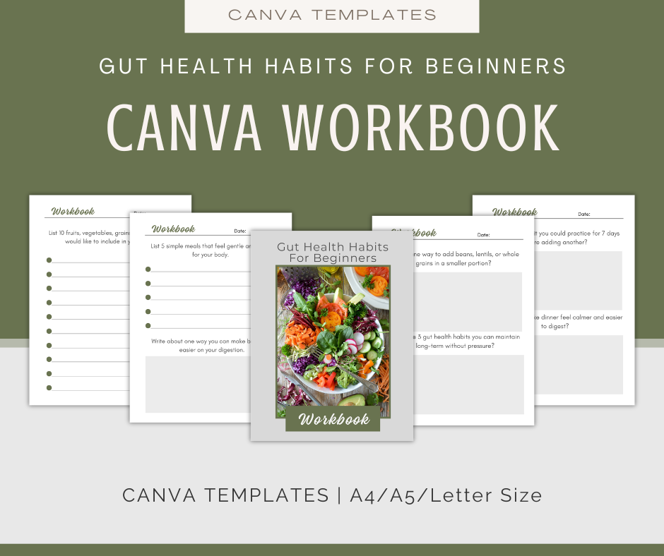 Gut Health Habits For Beginners | Content & Journal Bundle