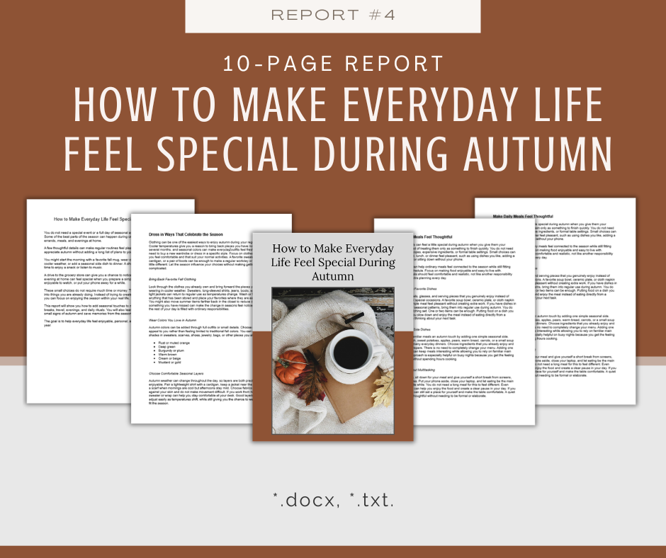 Cozy Autumn Vibes Reports | 5 Report Bundle
