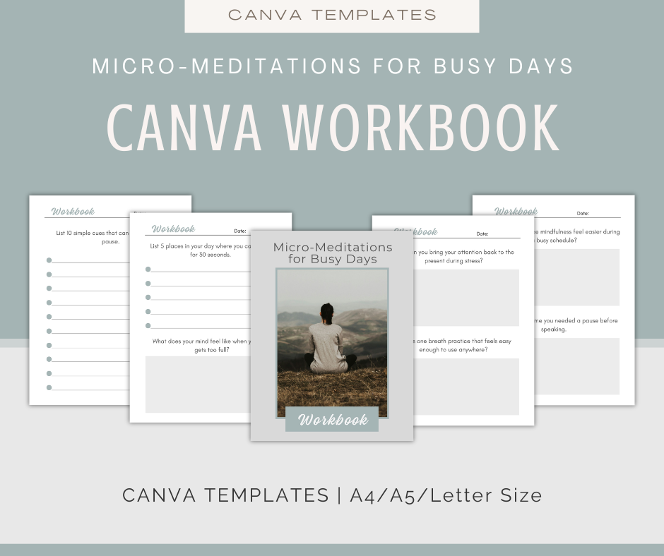 Micro-Meditations For Busy Days | Content & Journal Bundle