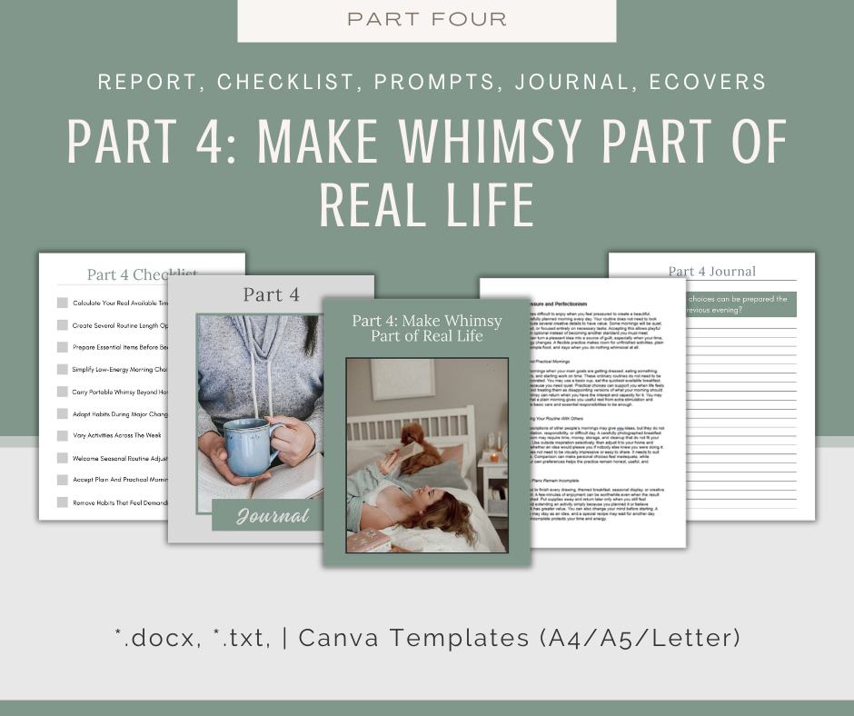 4-Part eCourse: Whimsical Morning Routine