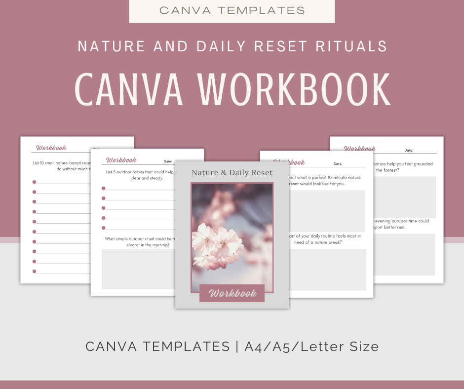 Nature and Daily Reset Rituals | Content & Journal Bundle