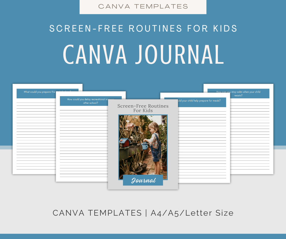 Screen-Free Routines For Kids | Content & Journal Bundle