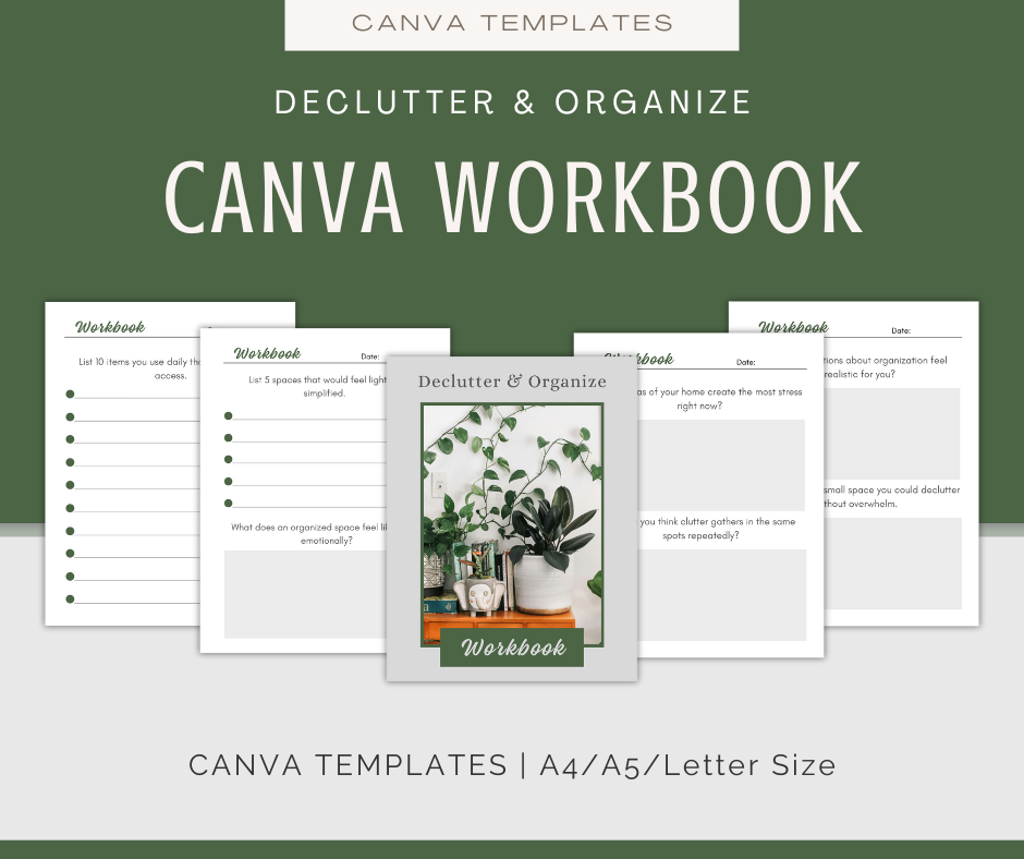 Declutter and Organize | Content & Journal Bundle