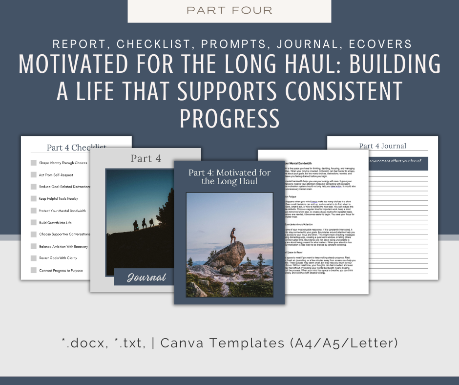4-Part eCourse: Sustainable Motivation