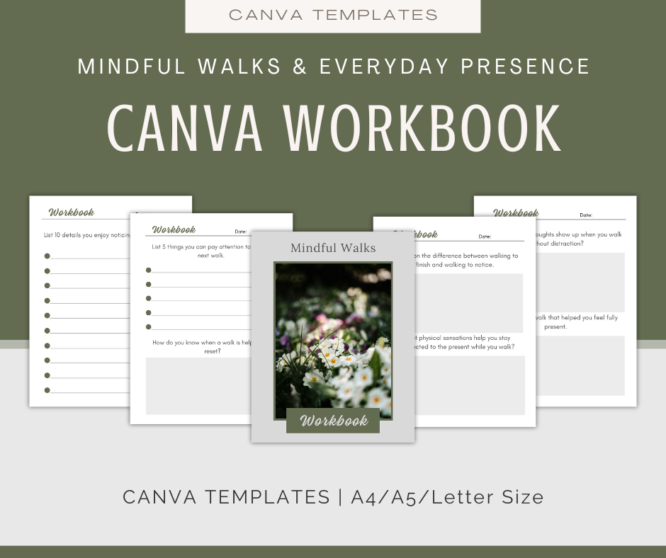 Mindful Walks and Everyday Presence | Content & Journal Bundle