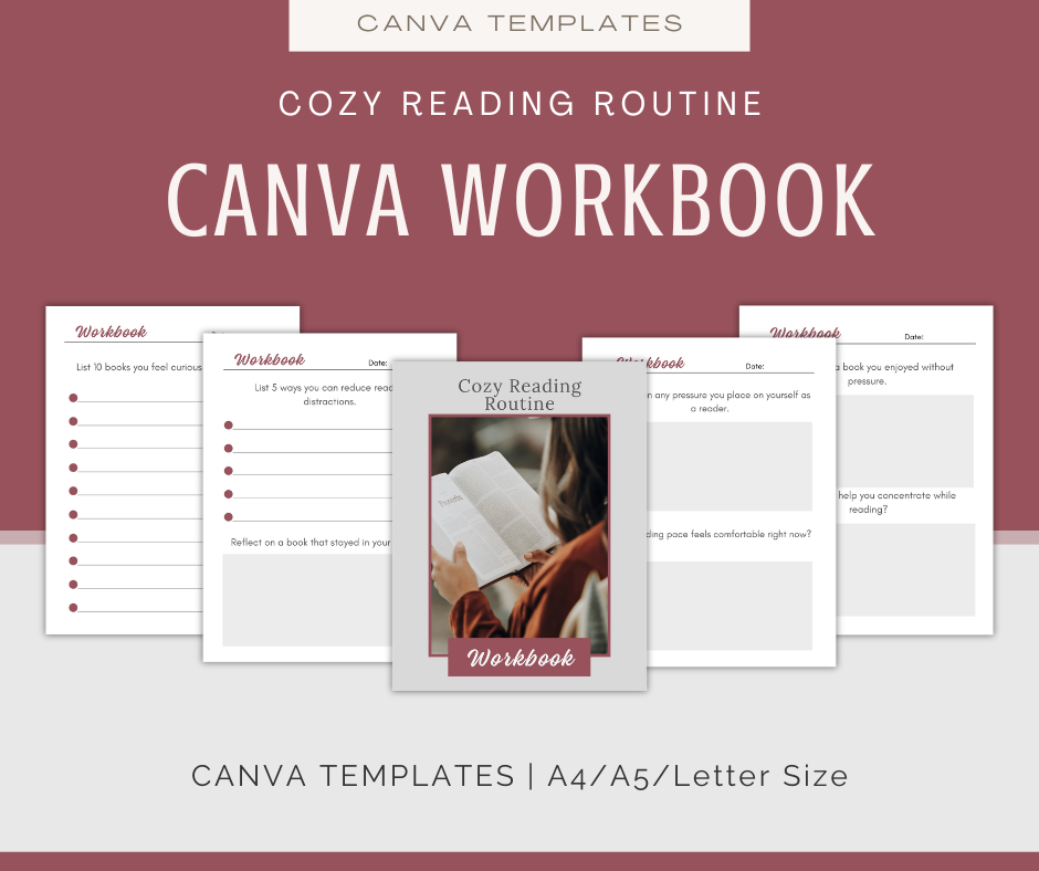 Create a Cozy Reading Routine | Content & Journal Bundle