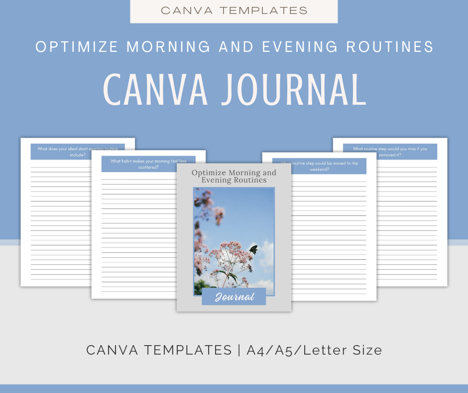 Optimize Morning and Evening Routines | Content & Journal Bundle