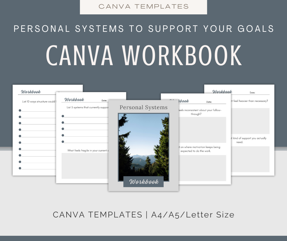 Personal Systems to Support Your Goals | Content & Journal Bundle