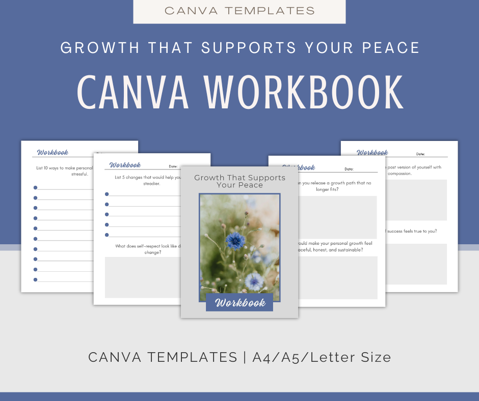 Growth That Supports Your Peace | Content & Journal Bundle