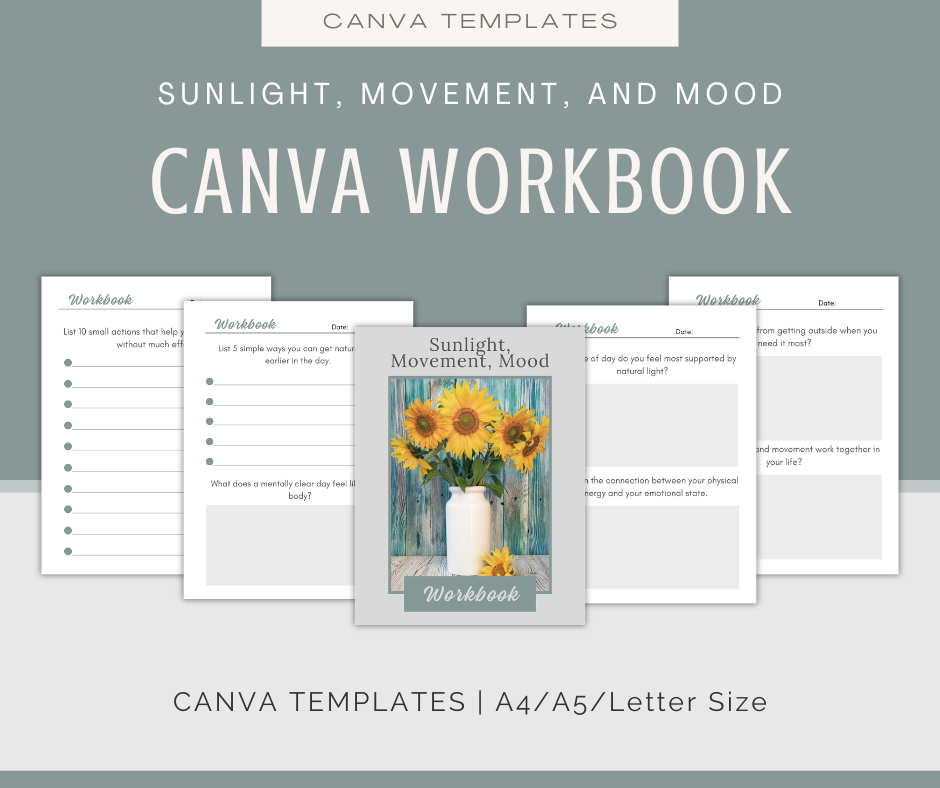 Sunlight, Movement, and Mood | Content & Journal Bundle