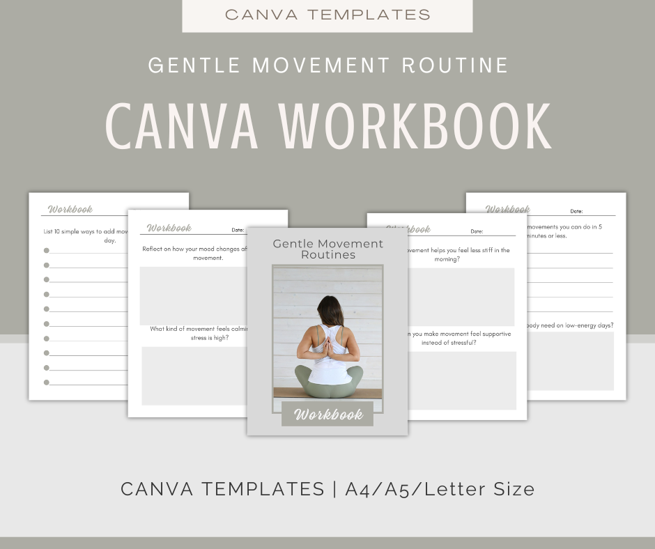 Gentle Movement Routine | Content & Journal Bundle