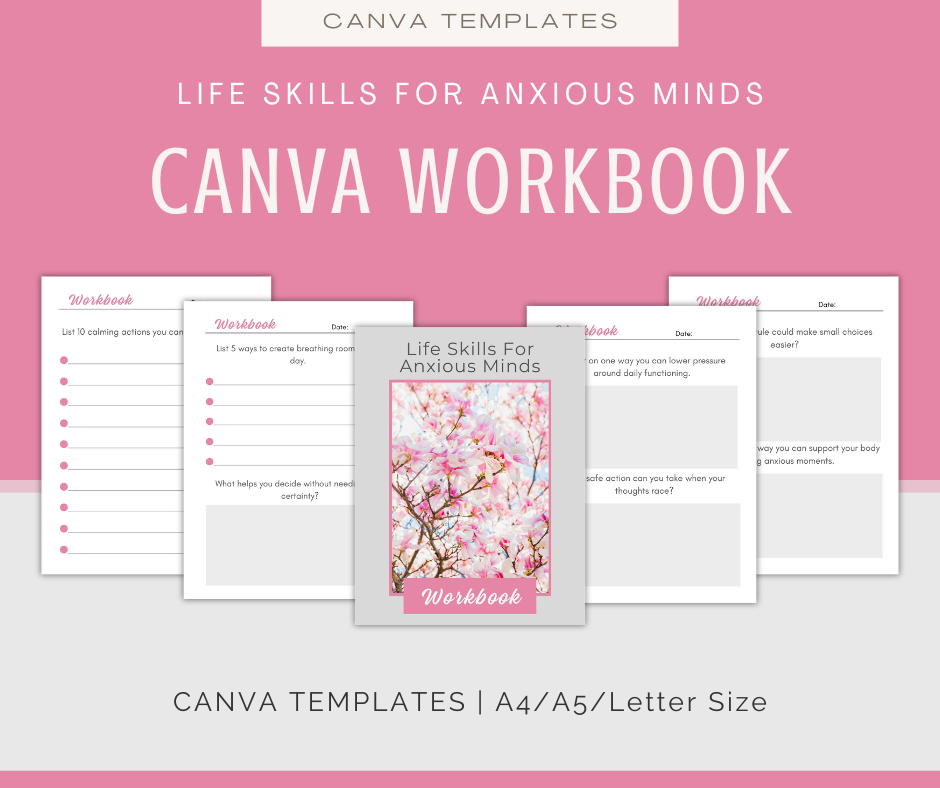 Life Skills For Anxious Minds | Content & Journal Bundle