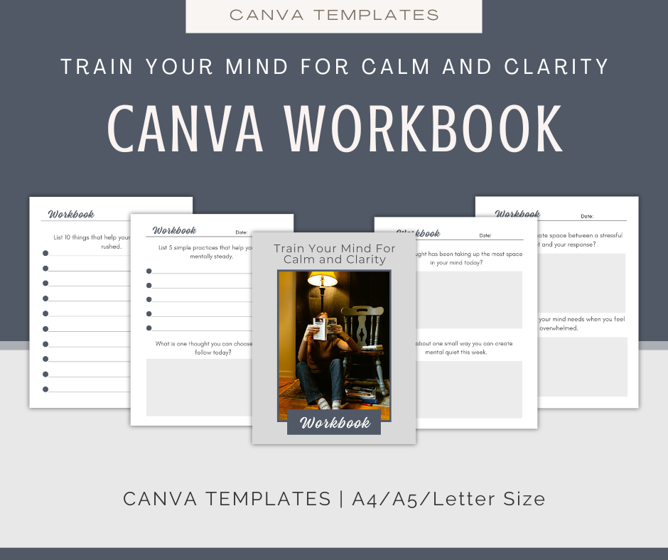 Train Your Mind For Calm and Clarity | Content & Journal Bundle