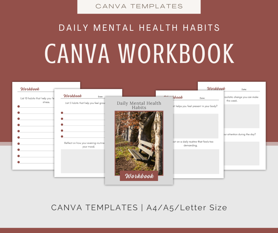 Daily Mental Health Habits | Content & Journal Bundle
