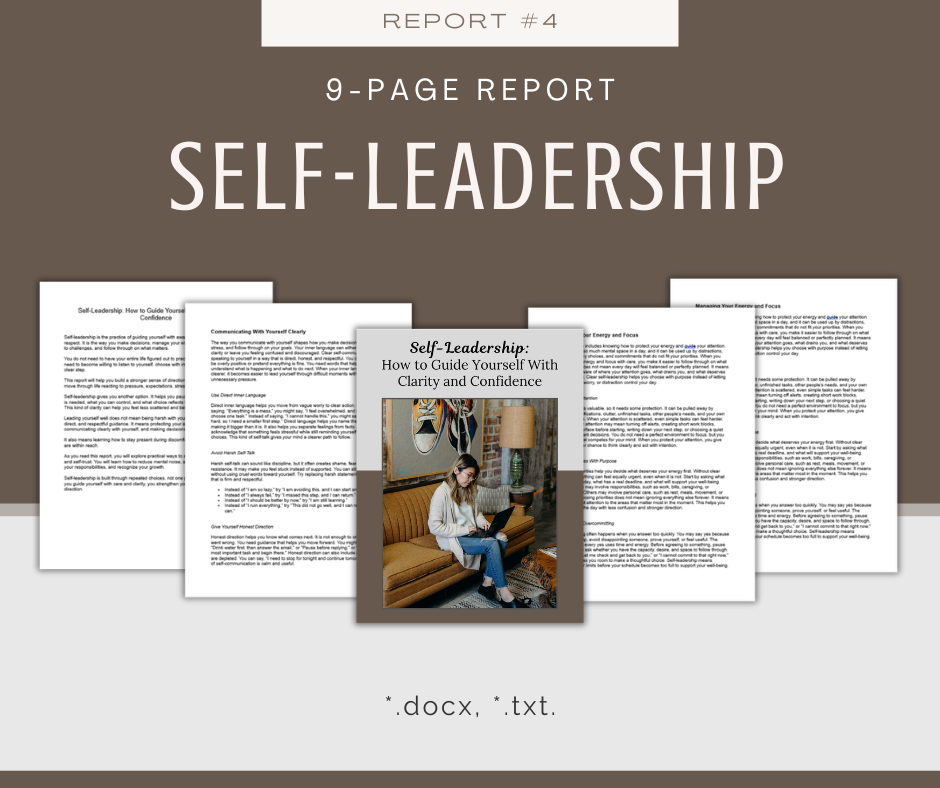 Personal Growth and Self-Help Reports | 5 Report Bundle