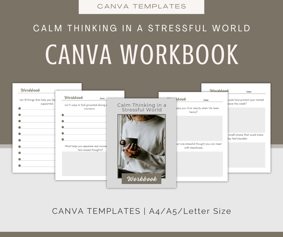 Calm Thinking in a Stressful World | Content & Journal Bundle