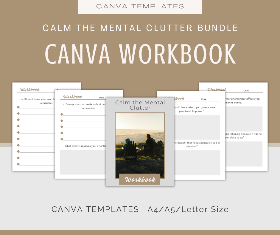 Calm the Mental Clutter | Content & Journal Bundle