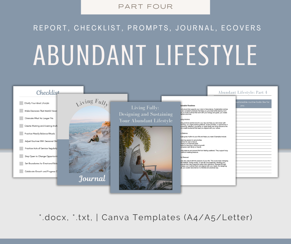 4-Part eCourse: Creating an Abundant Lifestyle