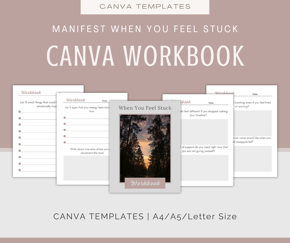 Manifest When You Feel Stuck | Content & Journal Bundle