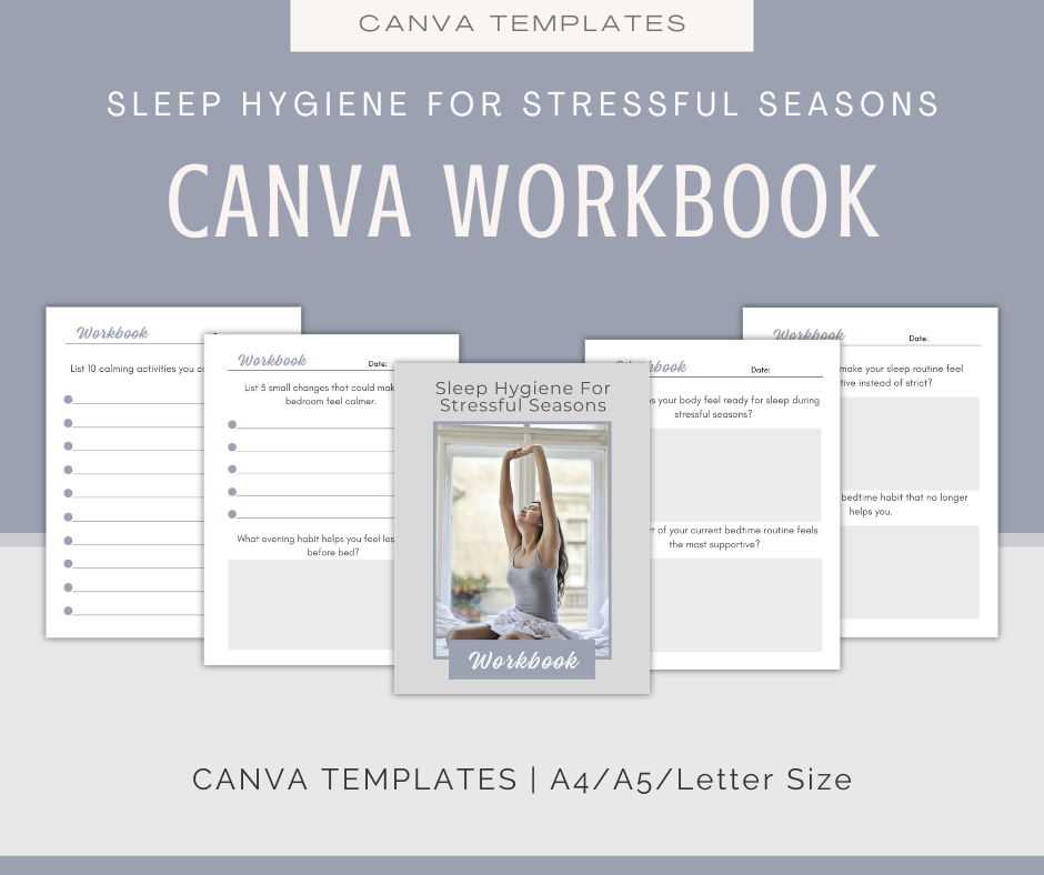 Sleep Hygiene For Stressful Seasons | Content & Journal Bundle