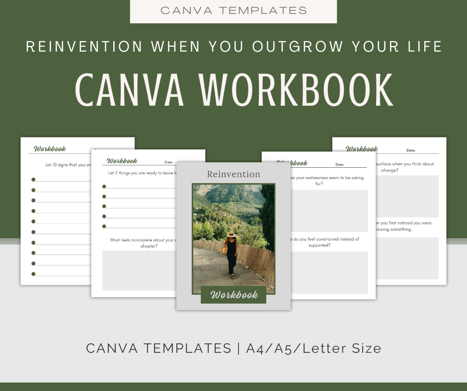 Reinvention When You Outgrow Your Life | Content & Journal Bundle