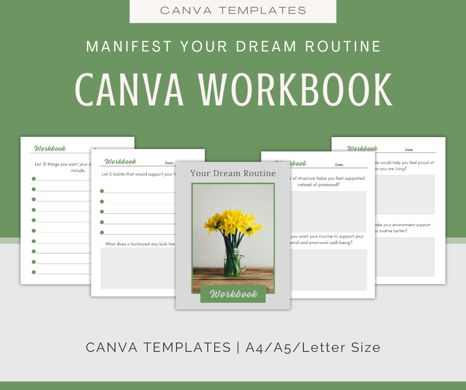Manifest Your Dream Routine | Content & Journal Bundle