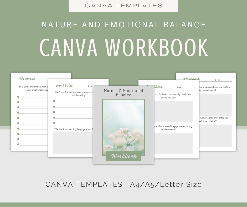 Nature and Emotional Balance | Content & Journal Bundle