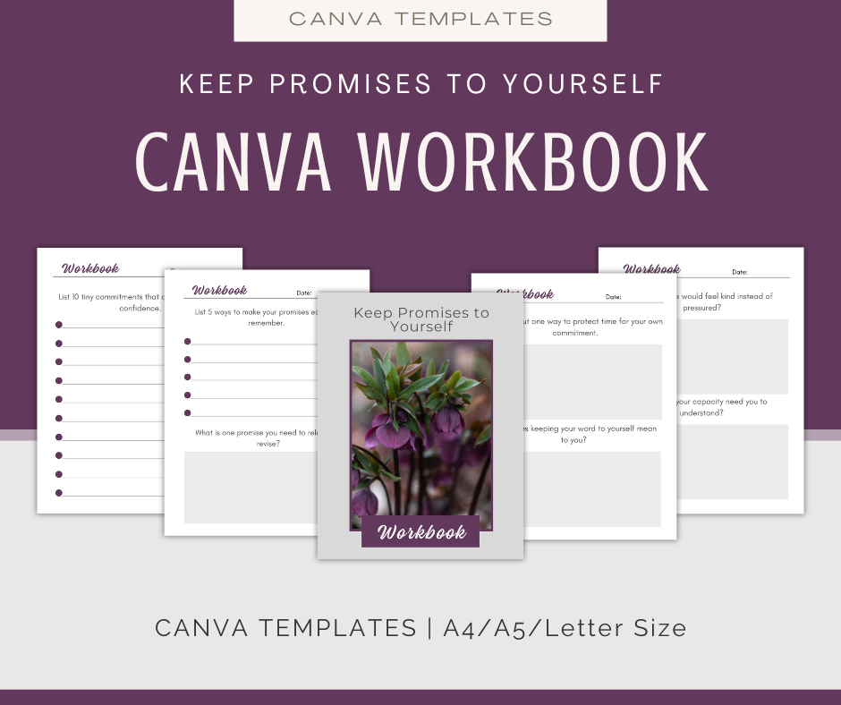 Keep Promises to Yourself | Content & Journal Bundle