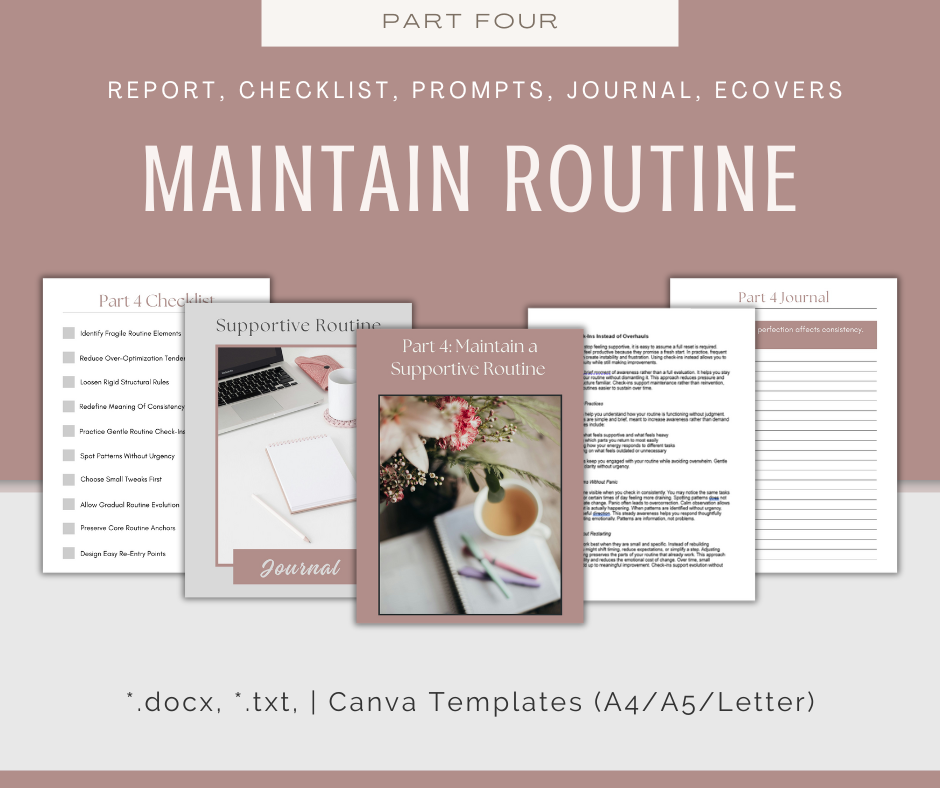 4-Part eCourse: Reset Your Routine