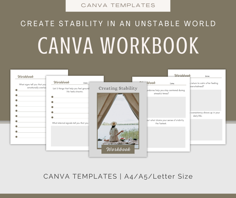 Create Stability in an Unstable World | Content & Journal Bundle