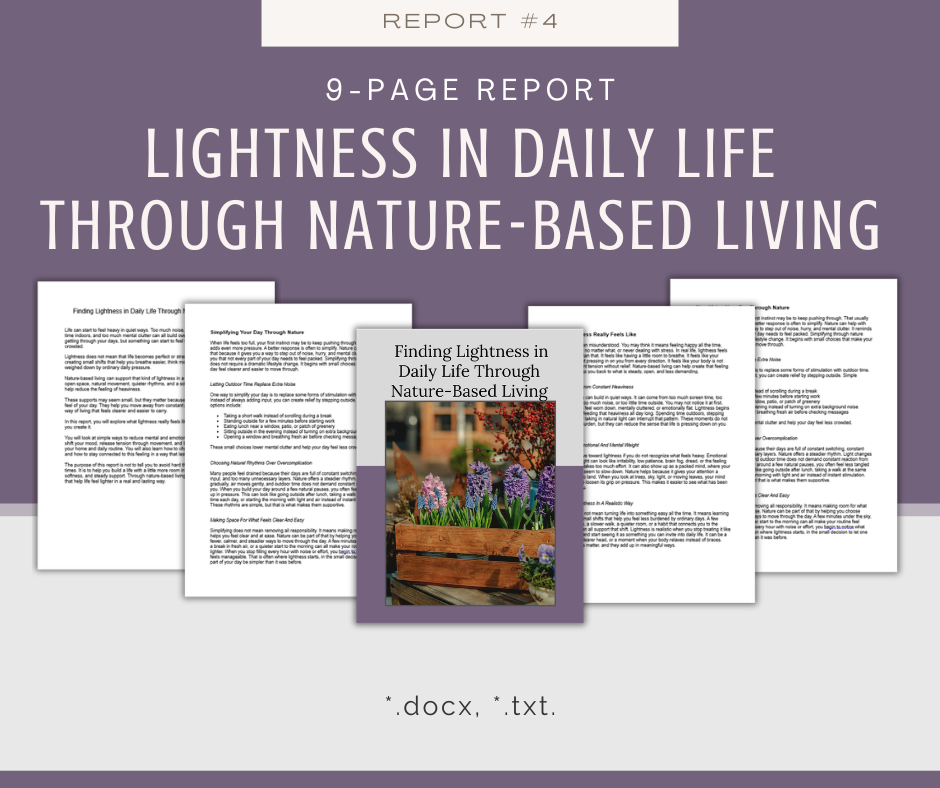 Nature For Everyday Joy | 5 Report Bundle
