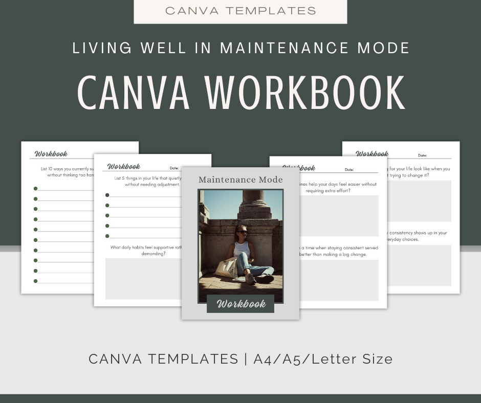 Living Well in Maintenance Mode | Content & Journal Bundle