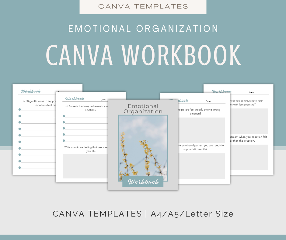 Emotional Organization | Content & Journal Bundle