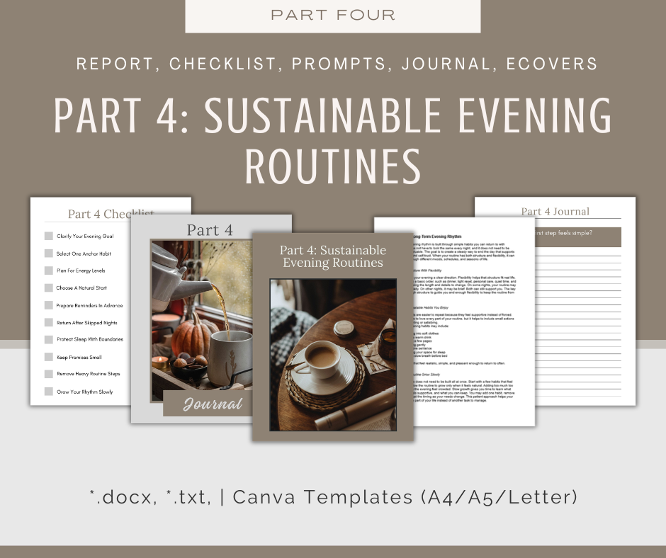4-Part eCourse: Grounding Evening Routine