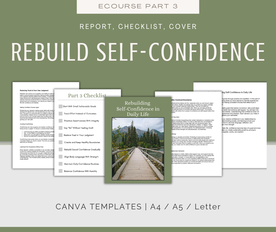 Confidence Comeback | MEGA Content and Templates Bundle