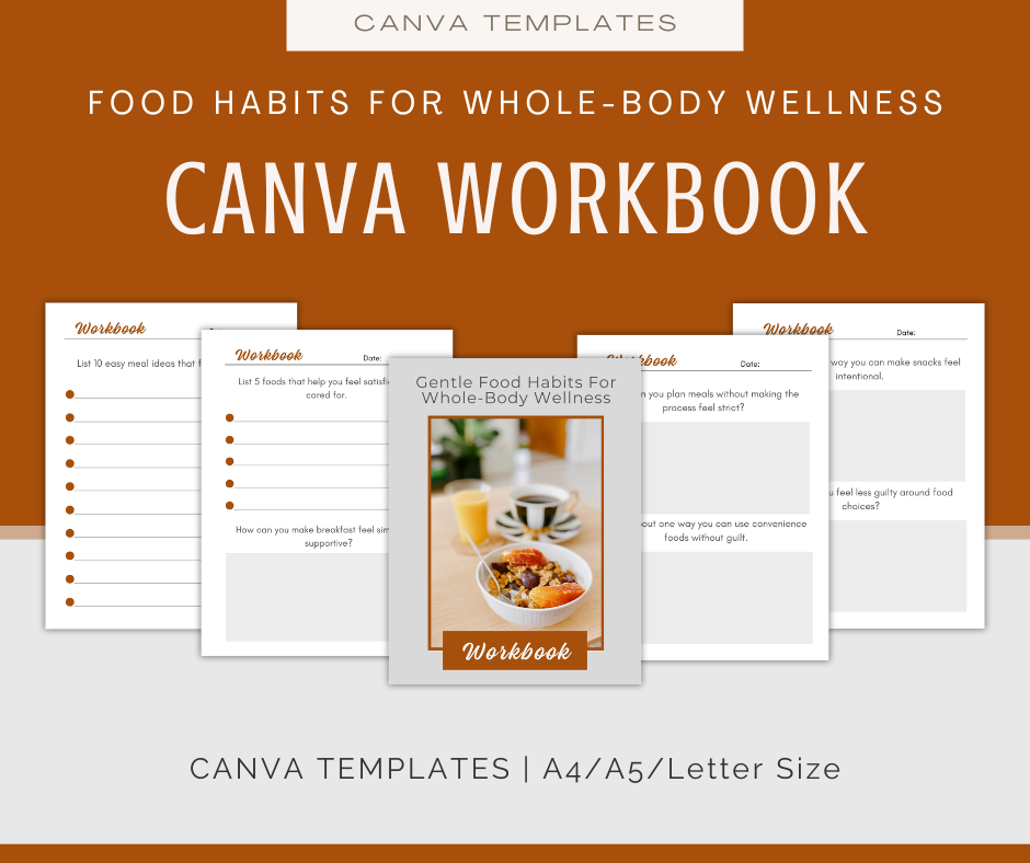 Gentle Food Habits for Whole-Body Wellness | Content & Journal Bundle
