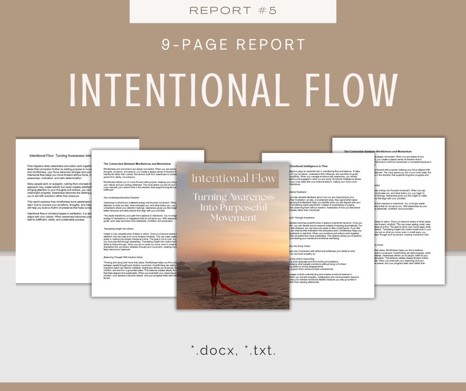 Mindful Momentum Reports | 5 Report Bundle