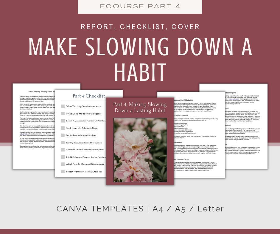 The Art of Slowing Down | MEGA Content and Templates Bundle