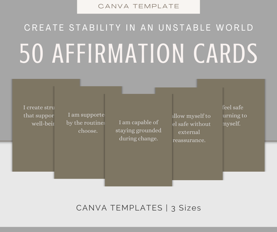 Create Stability in an Unstable World | Content & Journal Bundle