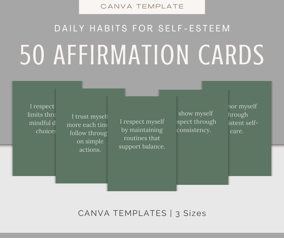 Daily Habits For Self-Esteem | Content & Journal Bundle