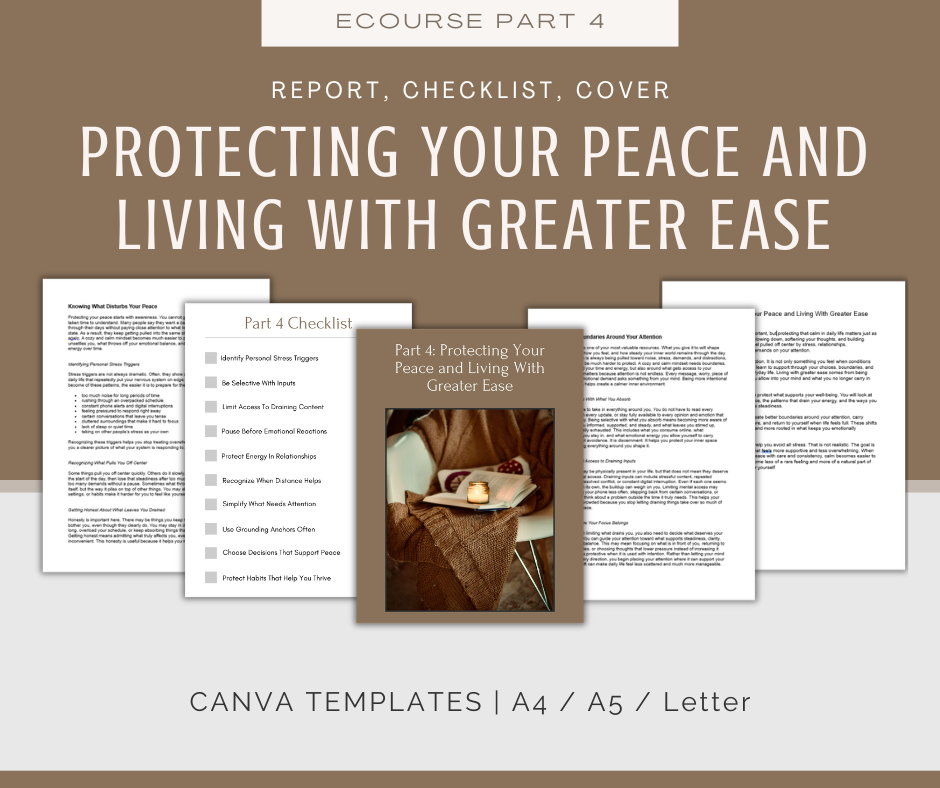 Cozy and Calm Mindset | MEGA Content and Templates Bundle