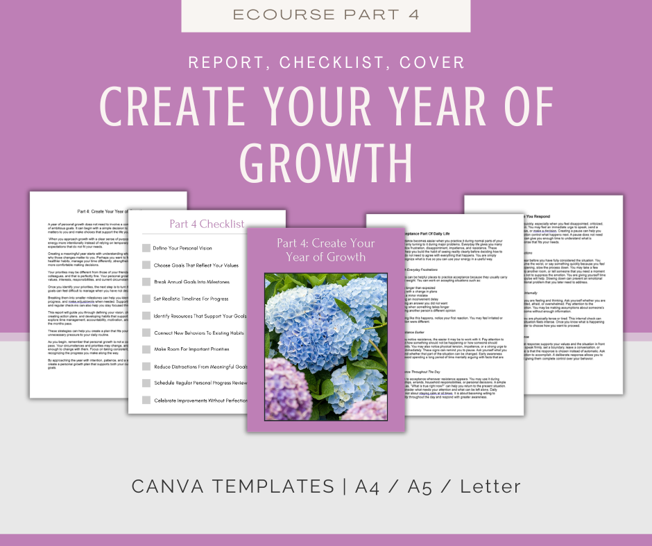 The Personal Growth Year | MEGA Content and Templates Bundle