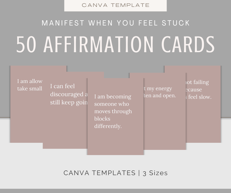 Manifest When You Feel Stuck | Content & Journal Bundle