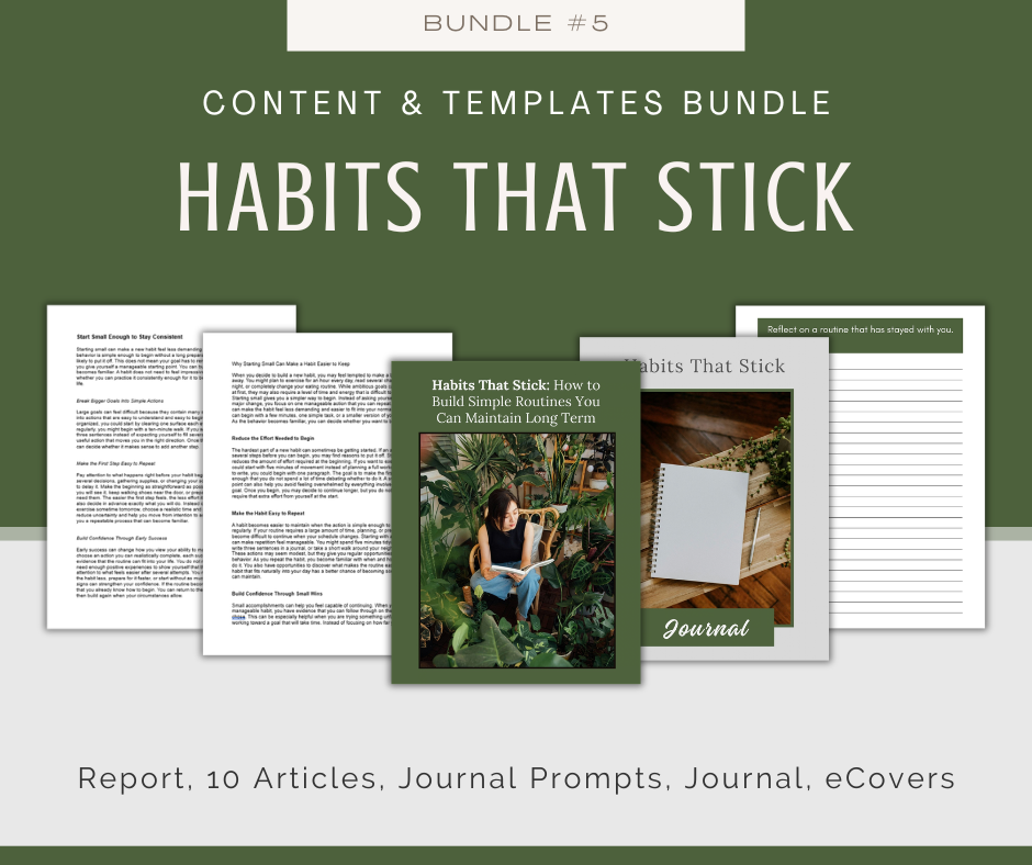 Year of Personal Growth Bundles | 12 Bundles